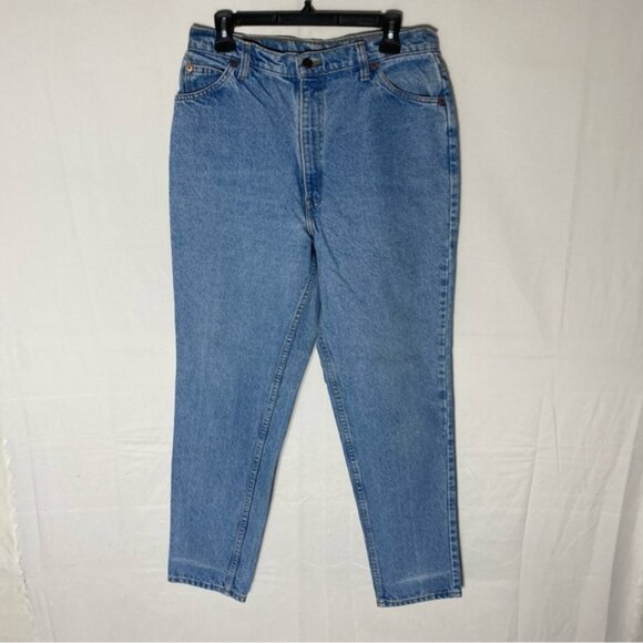 Vintage Levi’s 631 White Orange Tab Light Wash Curvy High Rise Mom Jeans 28 - Picture 15 of 15